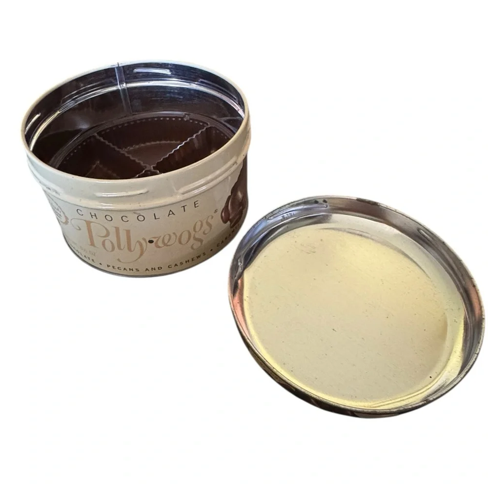 Chocolate Pollywogs Vintage Metal Tin